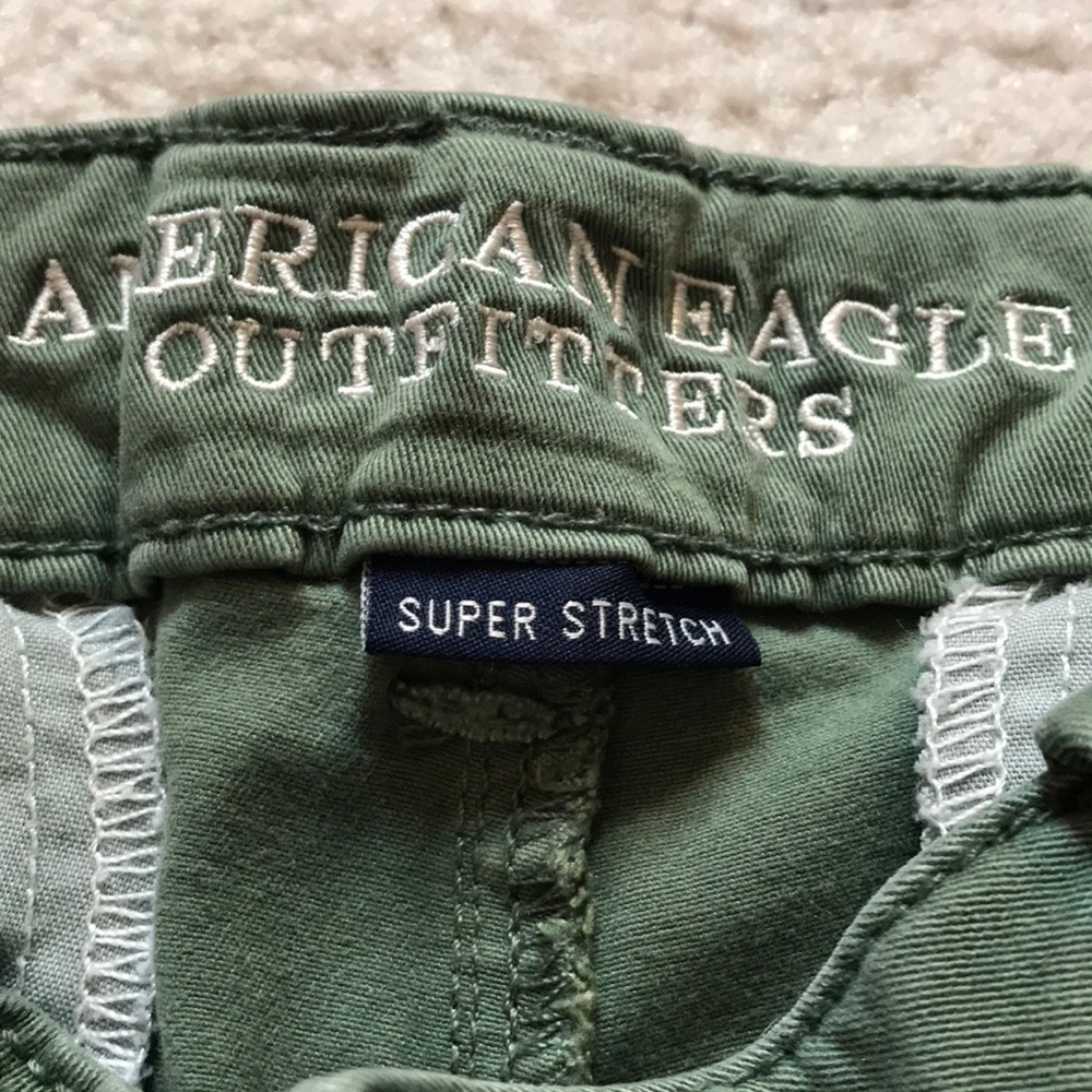 Green Midi Shorts - Picture 3 of 4
